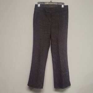 J. Crew Gray and Black Patterned Flare Pants